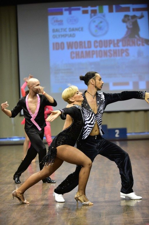 Francesca Balestri in gara con Alessandro Provenni